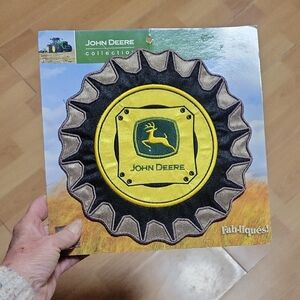 John Deere Yellow and Black Fabric Emblem